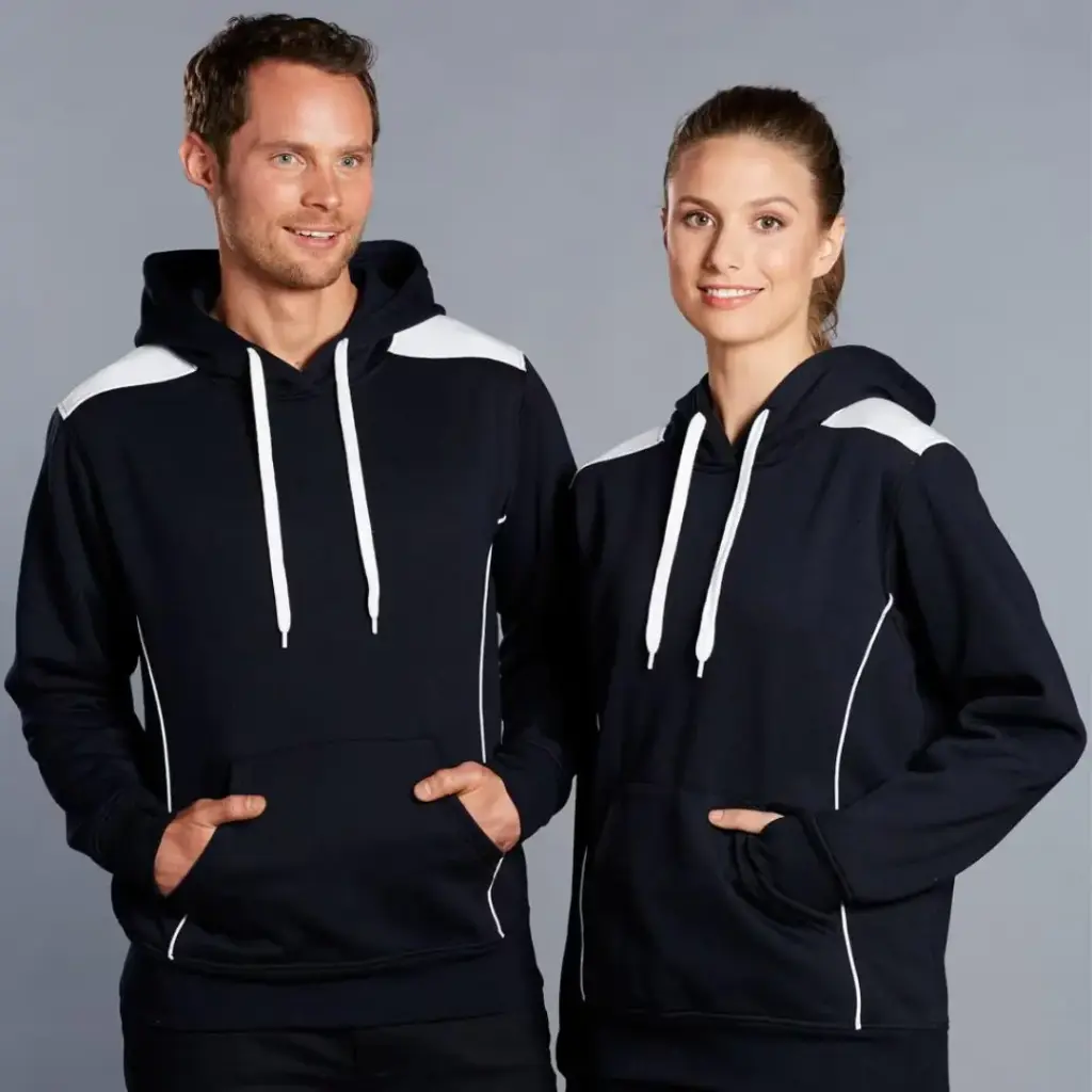 FL19  Unisex Croxton Fleece Contrast Closed-Front Hoodie