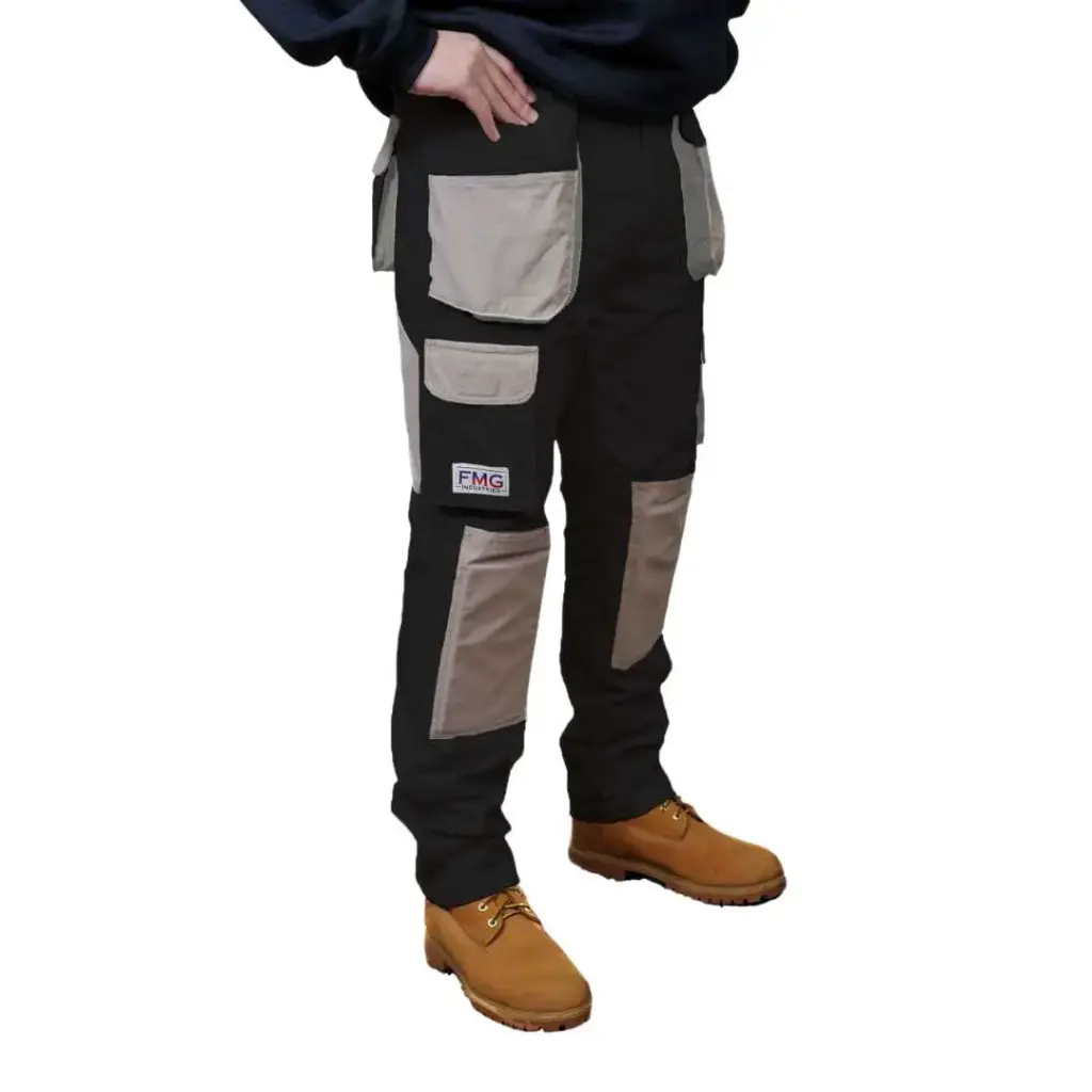 Mens Black Industry Cargo Trouser 