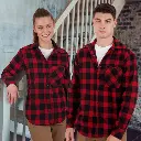 WT11 Unisex Classic Flannel Plaid LS Shirt